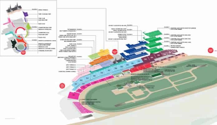 Kentucky Derby Seating Map