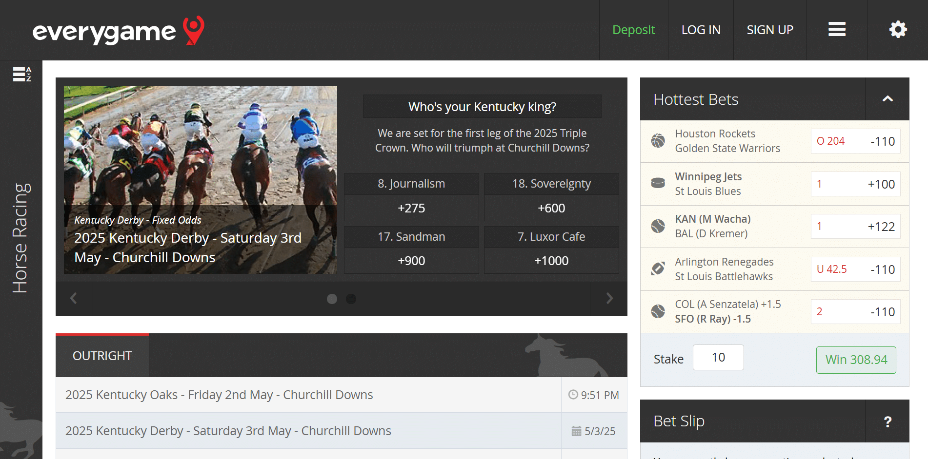Everygame Kentucky Derby image